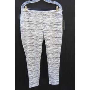 Nwt NEW YORK CLOTHING CO (NYCC) Black White Capri Stretch Leggings